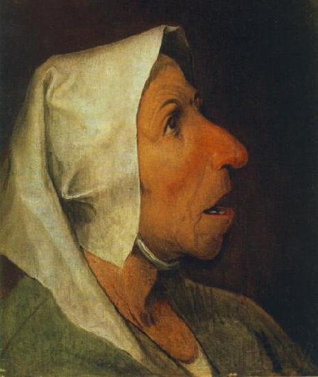 BRUEGEL, Pieter the Elder Portrait of an Old Woman  gfhgf France oil painting art